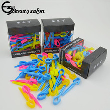 彩色交叉夹美发用品厂家批发盘卷发美容烫发定位造型彩交叉夹