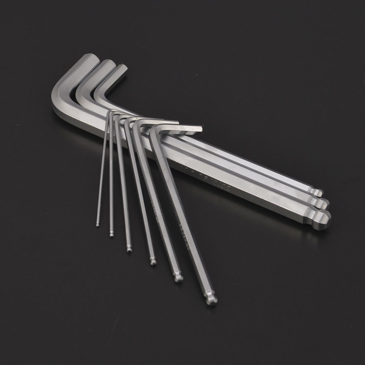 汉森牌塑盒内六角扳手套装9件套L型公制内六角扳手7字型扳手批发