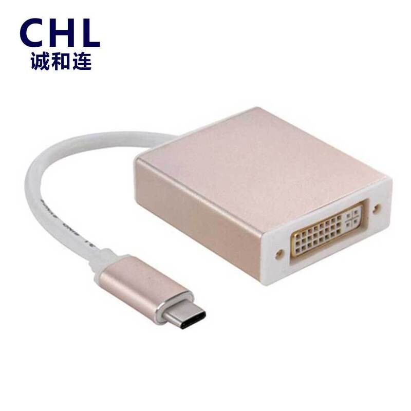 HD 1080p USB3.1 Type-C to DVI adapter MACBOOK computer video cable TC06