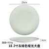 Beige 10.2-inch plate