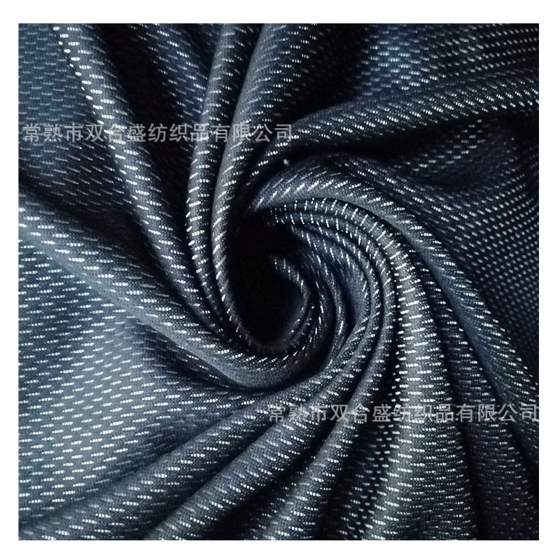 厂家直供涤纶鸟眼网布 纬编网眼布透气吸汗服装针织面料