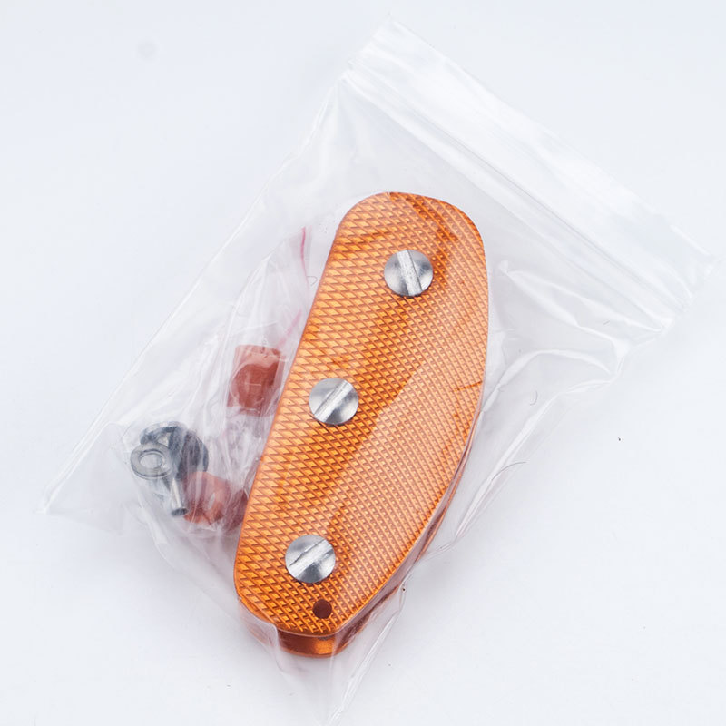 Portachiavi multifunzione in lega di alluminio con motivo a griglia per riporre attrezzi EDC da esterno._voghion.com