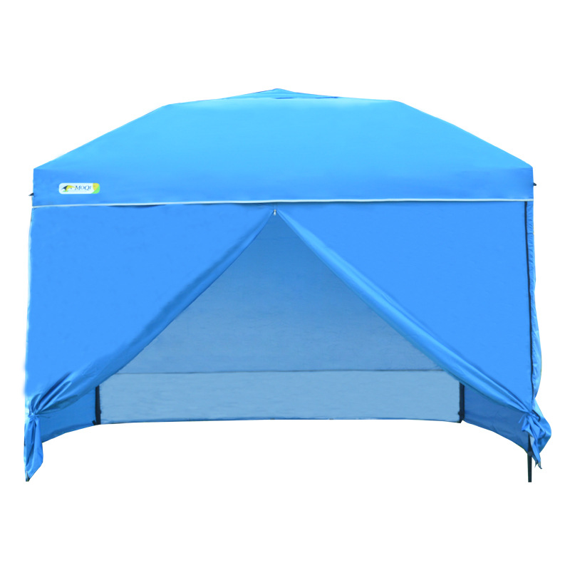 프레임 폴 + 300D 블루 윈도우리스 탑 천 + 블루 단층 주위 천 4 장 + 그라운드 네일 + 윈드 로프 + 예인선 외부 가방