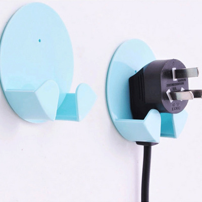 Q 5072 2 plug sticky hooks, plug hooks, electrical plug safety protection, storage and organization hangers