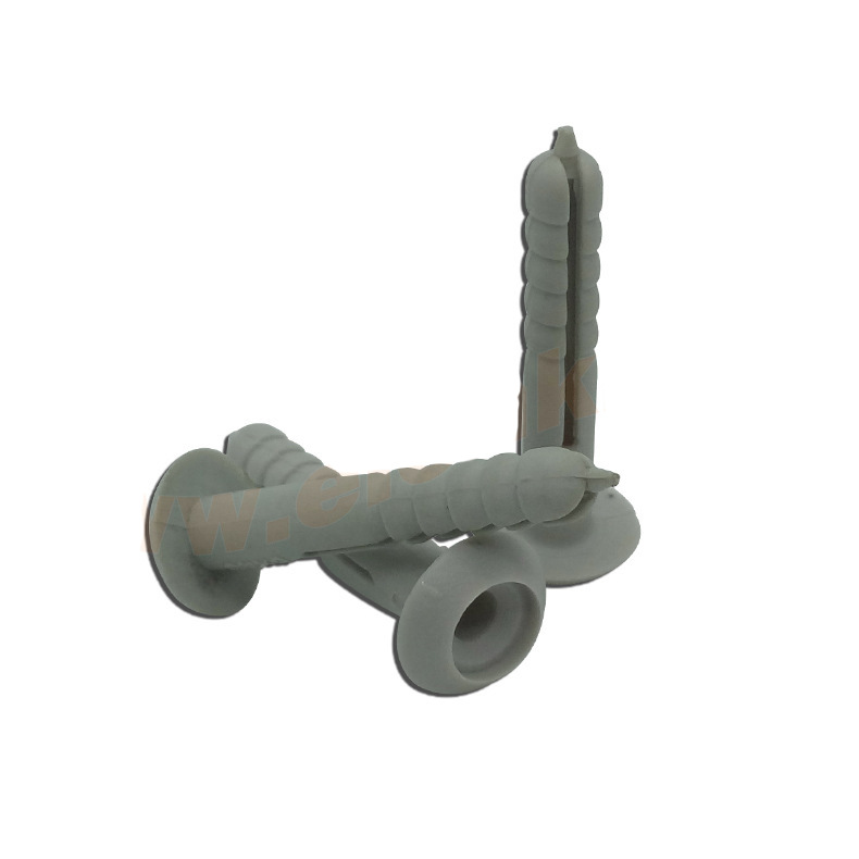 专业供应尼龙膨胀管66材料塑料膨胀管圆头打入型胀塞出口澳洲美洲