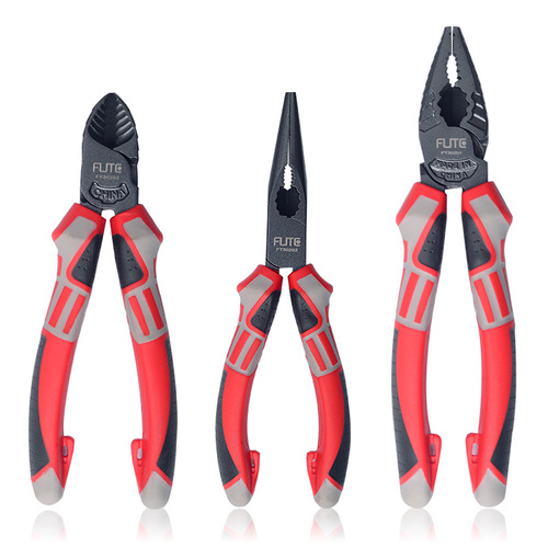 Wholesale Ford high-end industrial-grade multi-functional German-style labor-saving wire pliers diagonal nose pliers needle nose pliers chromium vanadium steel material