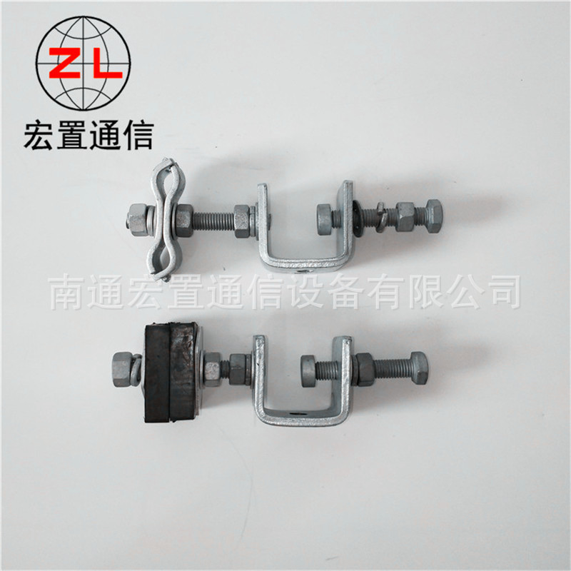 室外铁塔架空ADSS光缆杆用引下线夹  光缆夹片式引下夹具