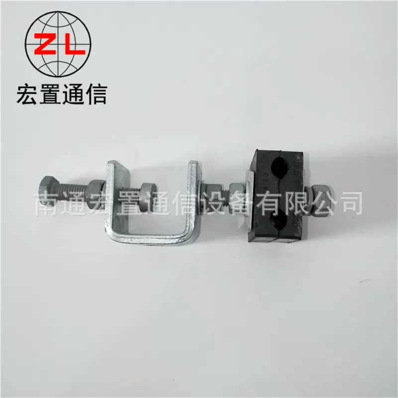 廊坊绝缘导引ADSS光缆引下线夹厂家 热镀锌钢带杆用引下卡具