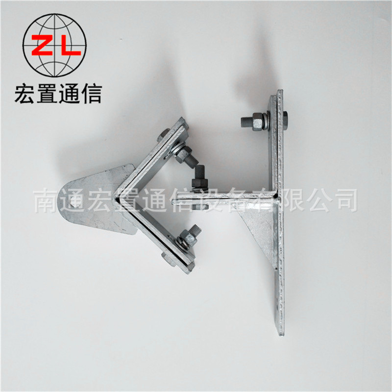 四川ADSS光缆塔用紧固件 悬垂直角杆用扁铁固定挂点紧固夹具