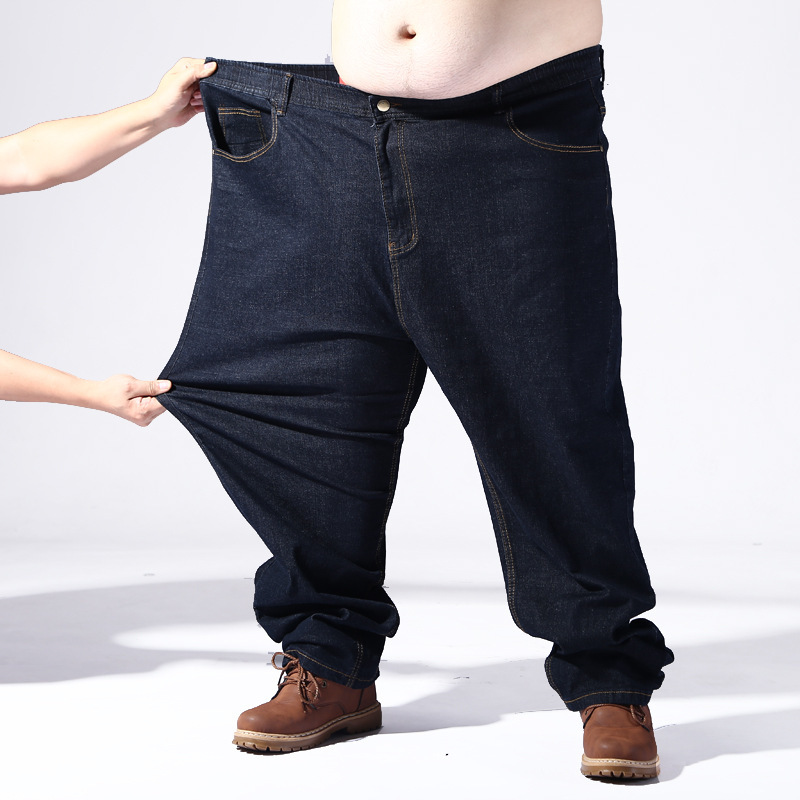 Fat 100.00 kg-200.00 kg Super Extra Large Size Loose Large Size Plus Size Men's Fat Guy Denim Pants P5012