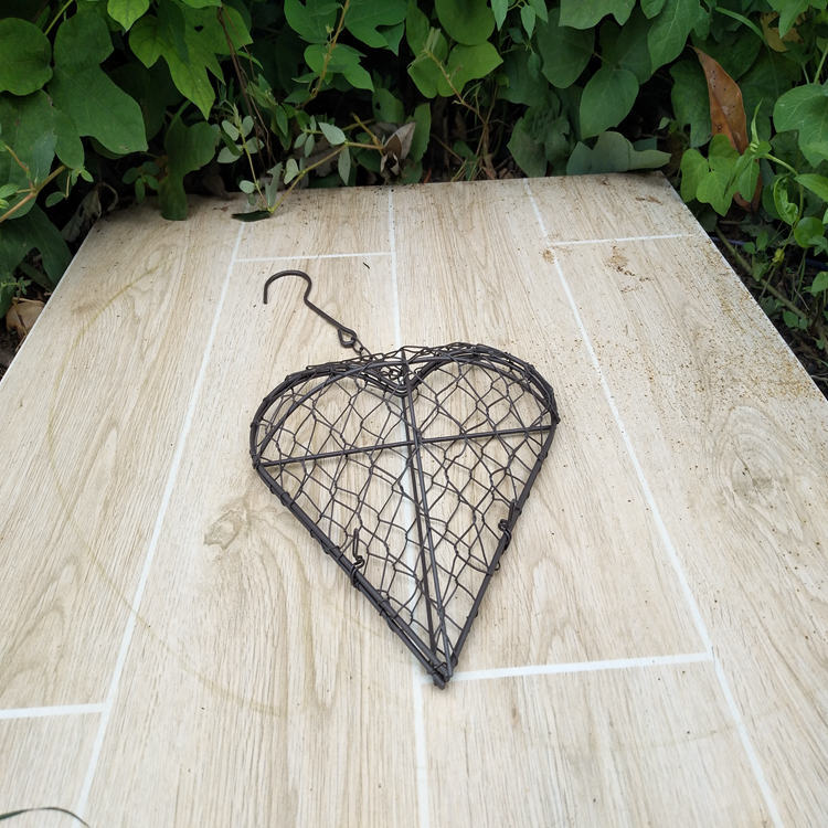 Heart-shaped garland succulent Garland succulent flower pot succulent hanging wall succulent iron art succulent flower arrangement iron art