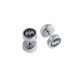 Cross-border supply Korean fashion titanium steel barbell earrings stainless steel silver hipster dumbbell star earrings men wholesale
