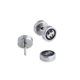 Cross-border supply Korean fashion titanium steel barbell earrings stainless steel silver hipster dumbbell star earrings men wholesale