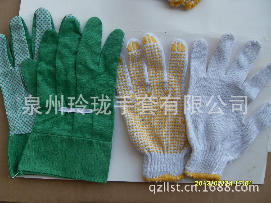 厂家供应 棉纱手套 劳保手套棉纱 棉纱手套点塑支持定 制
