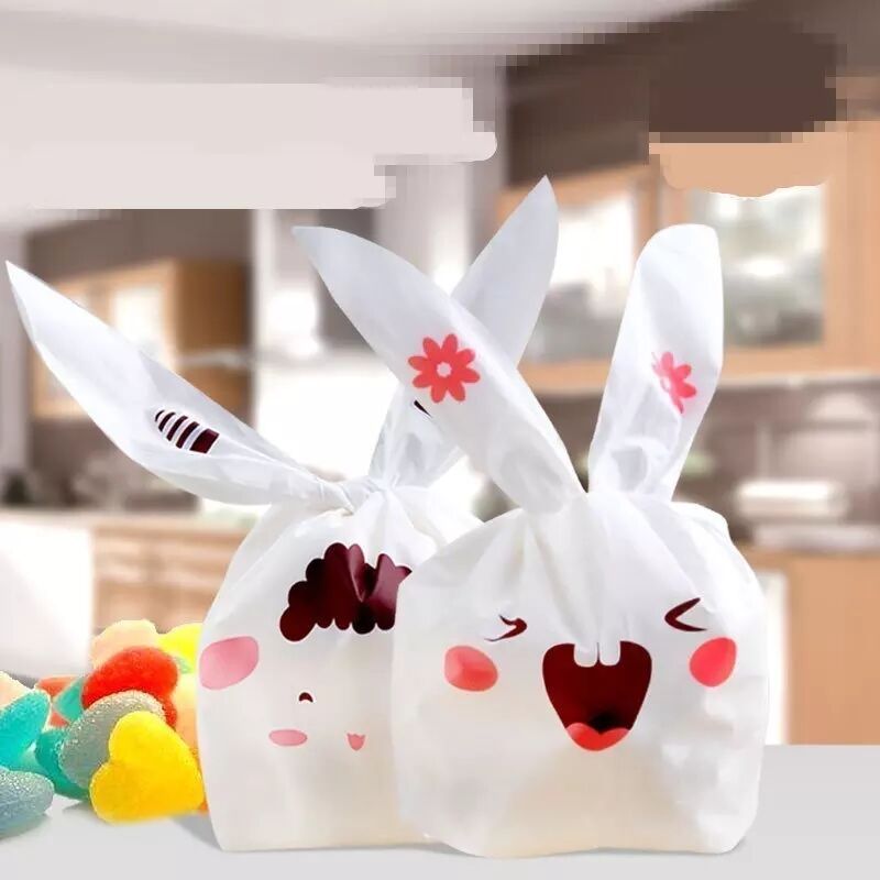 可爱小号兔耳朵点心袋袋塑料袋礼品袋包装糖果袋果冻糖果包装