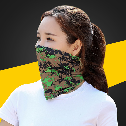 Summer Sunshade Riding Mask for Men Outdoor Fishing UV Protection Head Scarf Quick-Drying Ice Silk Multifunctional Sunscreen Neck Gaiter