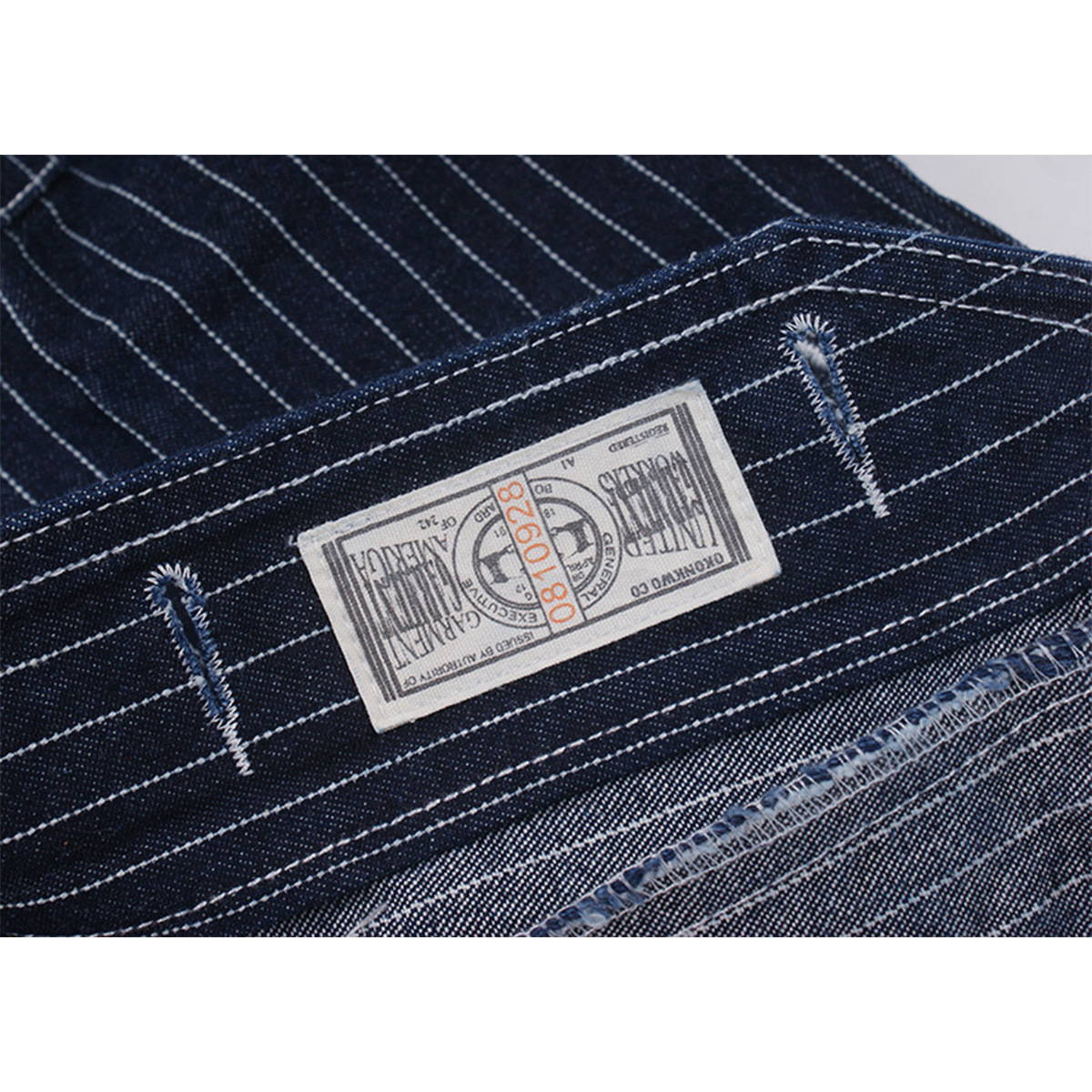 秋冬新作メンズストライプデニムベスト