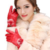 Demi-season polyurethane cute keep warm gloves, wholesale