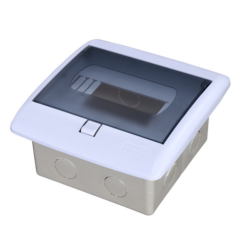 Factory direct sale 4-position fully plastic concealed 5-position lighting box, ABS material semi-transparent distribution box, circuit breaker box