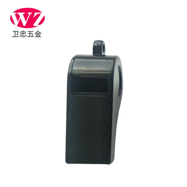 Factory direct plastic whistle outdoor survival training lifesaving black basketball game football referee whistle