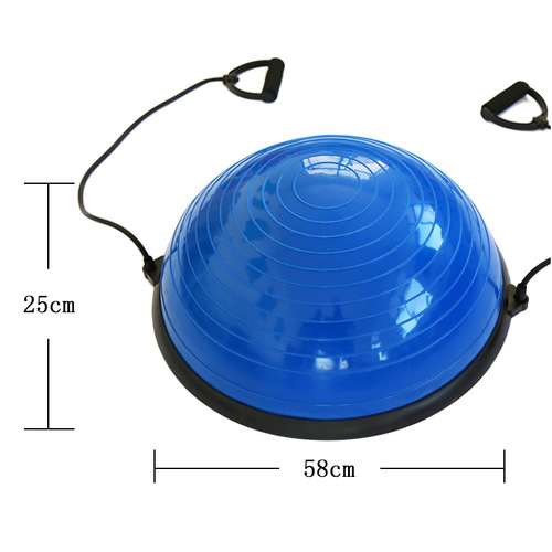 Thickened explosion-proof yoga wave speed ball semi-circular balance ball fitness yoga hemisphere balance hemisphere rehabilitation training hemisphere