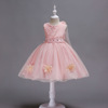 Wedding dress, small princess costume, lace evening dress sleevless for princess, European style