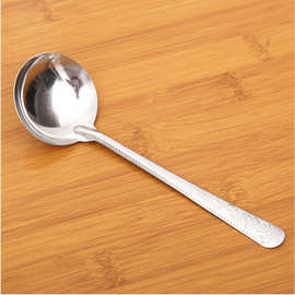 圆形调羹 吃西瓜 汤勺 汤匙 不锈钢勺子火锅油勺