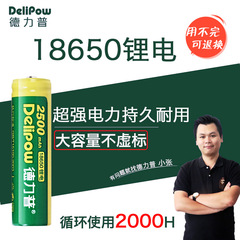 Delip 18650 Lithium Battery 3.7V High Capacity 2800mAh Charging Battery for Flashlight 18650 Battery