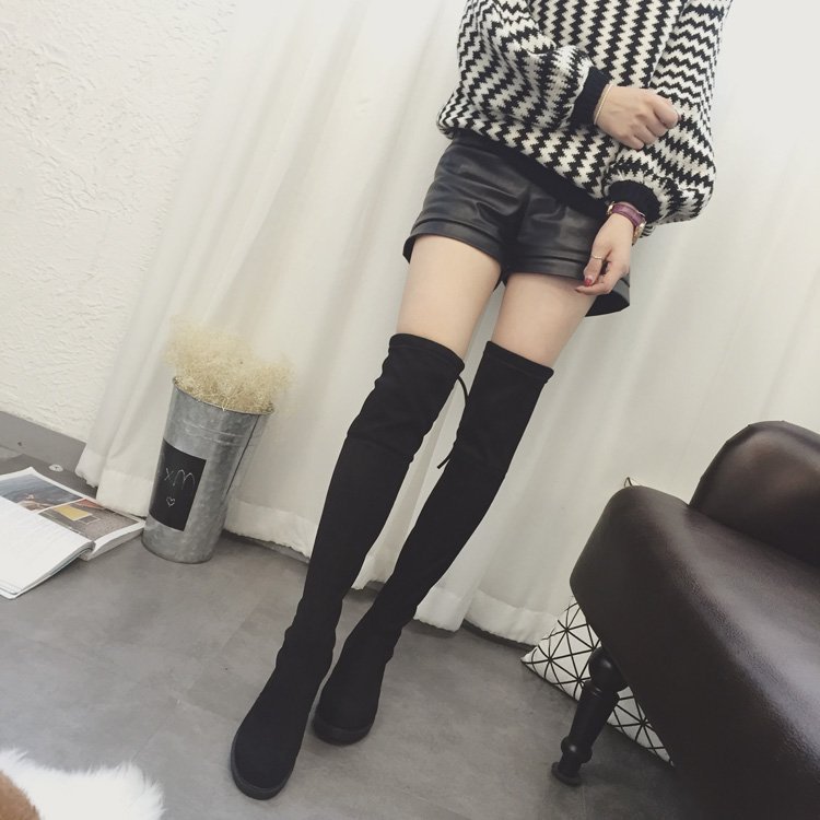 2019 autumn and winter new foreign trade large size boots over the knee Europe and the United States all-match slim low heel high elastic boots generation 2019 autumn and winter new foreign trade large size boots over the knee Europe and the United States all-match slim low heel high elastic boots generation