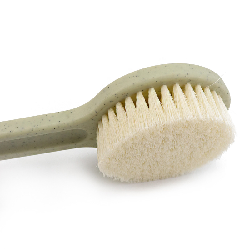 Cepillo de baño de plástico cepillo de baño de mango largo cepillo de baño antideslizante japonés mango recto cepillo de limpieza de cabello suave M210