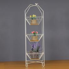北欧日式铁艺小鸟网格收纳架墙壁杂志架金属客厅书报置物架工艺