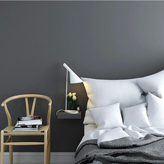 Nordic ins style dark gray solid color self-adhesive wallpaper pure white light gray clothing store dormitory wallpaper with adhesive backing