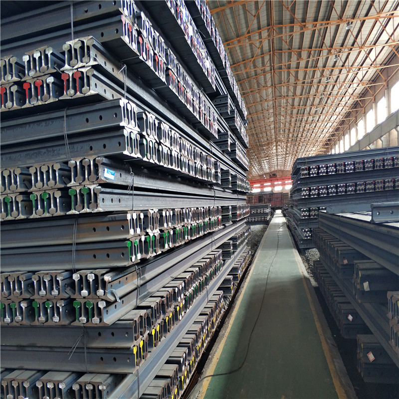 邯钢 55Q钢轨 轻轨 轨道钢 轻型钢轨   钢轨配件  火车道轨