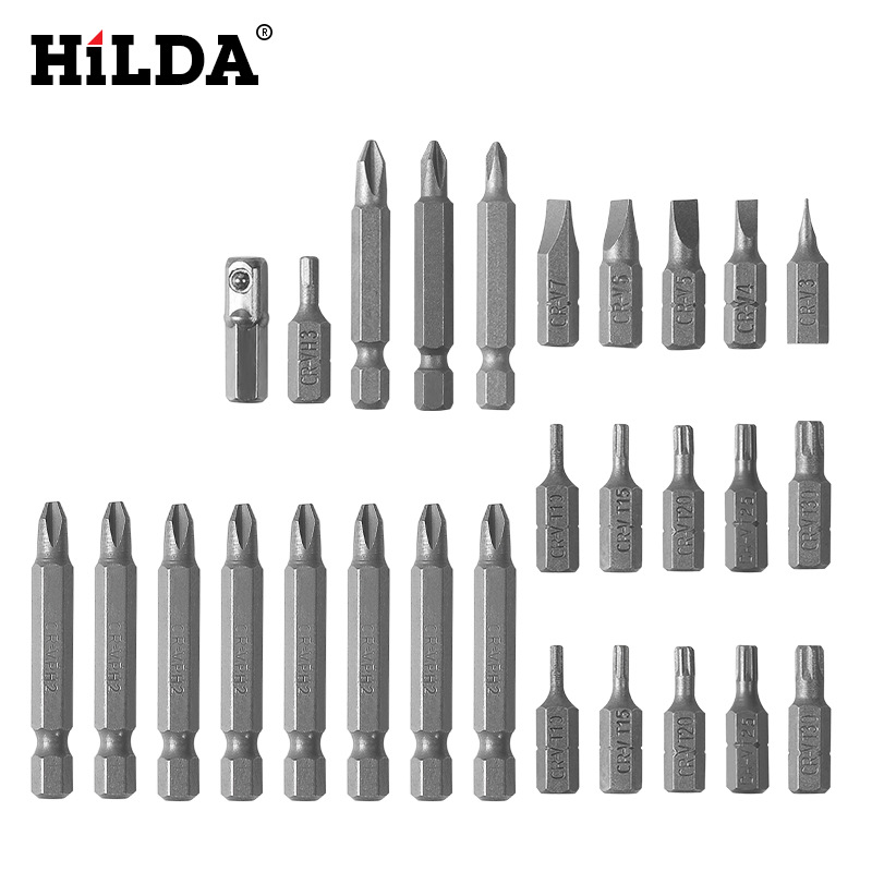 Hilda ventas directas de la fábrica XI lote cabeza traje destornillador combinación 10, 24, 30 unidades conjunto lote cabeza biela