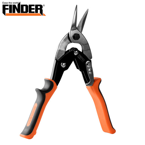 Chrome-vanadium steel aviation special industrial stainless steel colorful steel sheet multi-purpose iron sheet scissors large scissors left and right curved straight head scissors