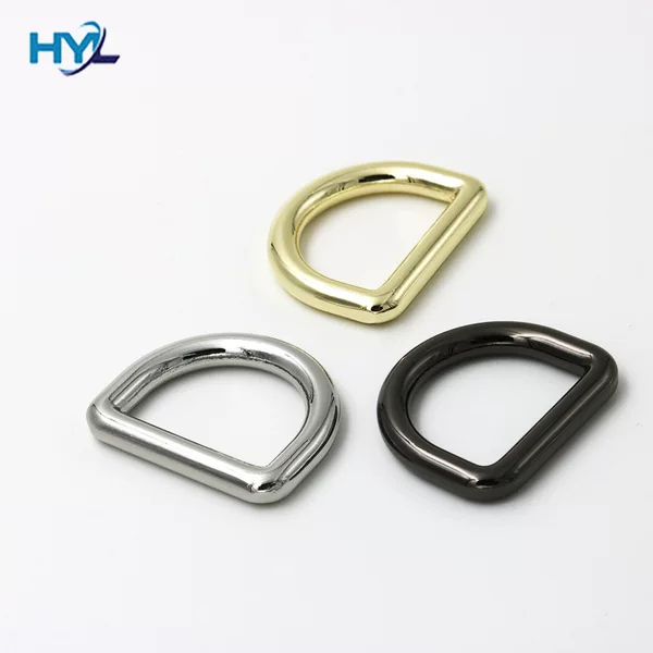 Round wire D-button alloy round wire D-button die-casting D-button metal D-button hanging plating non-fading luggage hardware accessories