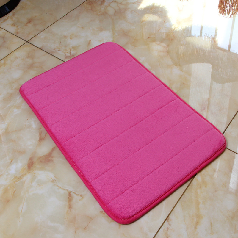 Amazon engrosada de lana de coral de memoria alfombra de espuma de piso absorbente alfombra lenta rebote cocina baño alfombra de piso