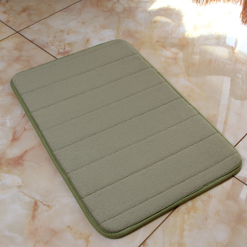 Amazon engrosada de lana de coral de memoria alfombra de espuma de piso absorbente alfombra lenta rebote cocina baño alfombra de piso