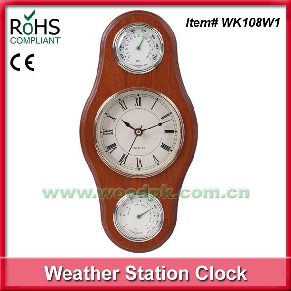 【工厂直营】 挂墙温度湿度计 美式家居装饰 时尚热卖 实用挂钟