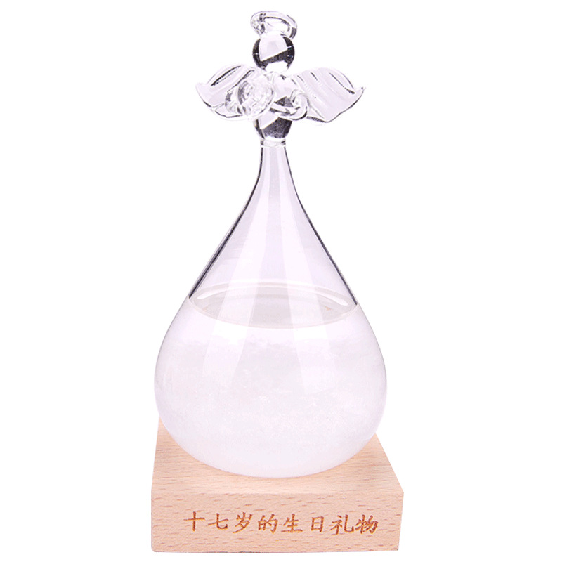 Regalo creativo botella pronóstico del tiempo botella tormenta Ángel diamante Nuevo vidrio artesanía regalo al por mayor