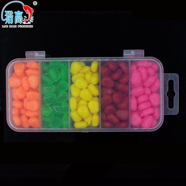 Juego de señuelos de maíz de alta flotabilidad, señuelo de pesca artificial de maíz, juego de señuelos transfronterizos