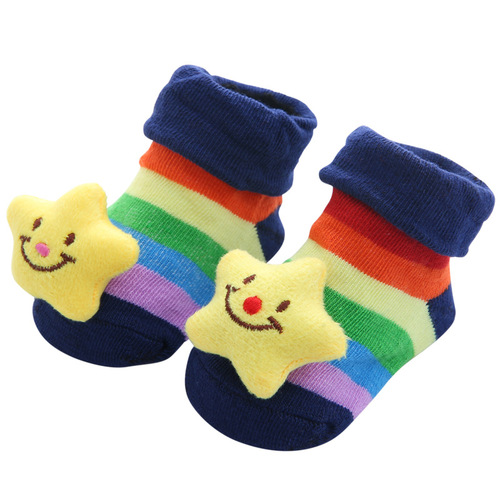【55 Styles Available】Cartoon Non-slip Baby Socks for Toddlers, Overseas Trade Character 3D Children's Socks