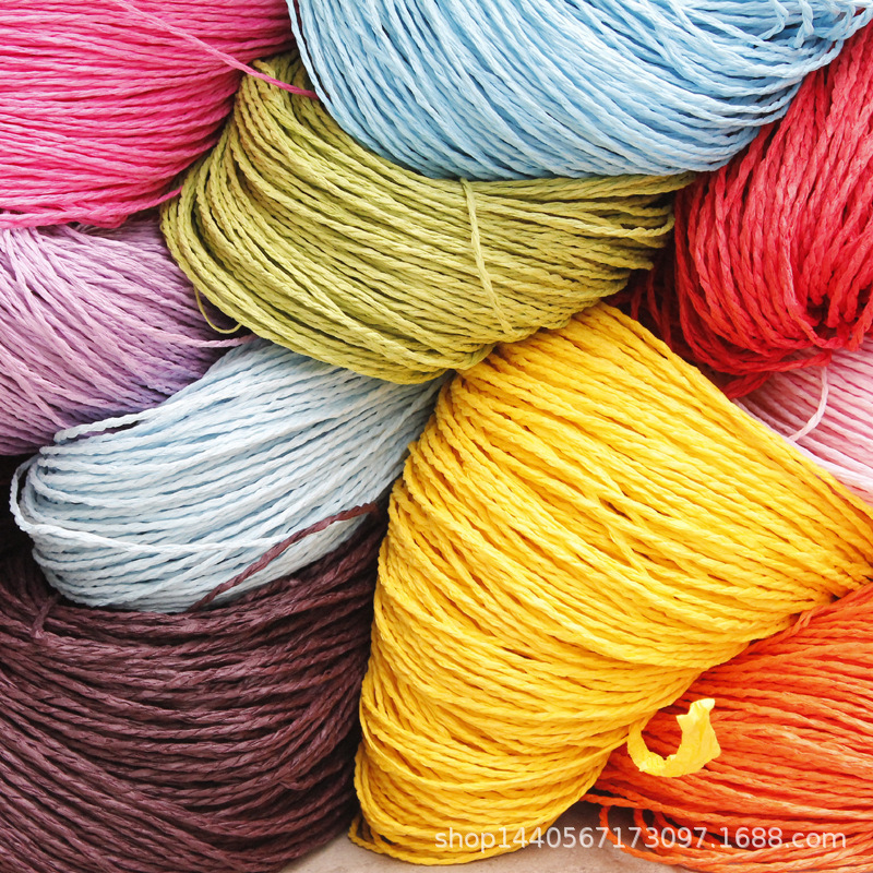 Huien factory spot direct single and double strand Kraft paper rope color specifications complete Laffy straw paper rope Huien factory spot direct single and double strand Kraft paper rope color specifications complete Laffy straw paper rope