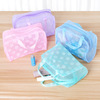 Flower Transparent Travel Bags Hand in Bathroom Waterproof Travel Makeup Cosmetics Washing Bags