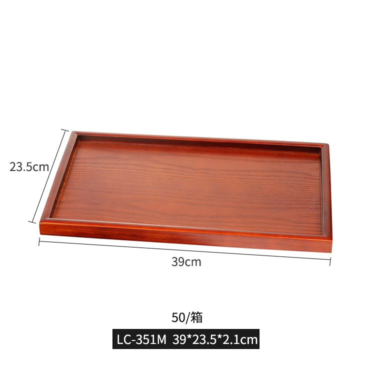 De estilo japonés engrosada bandeja de bambú bandeja de té simple hogar taza de té bandeja de hotel restaurante bandeja de bambú plato vajilla