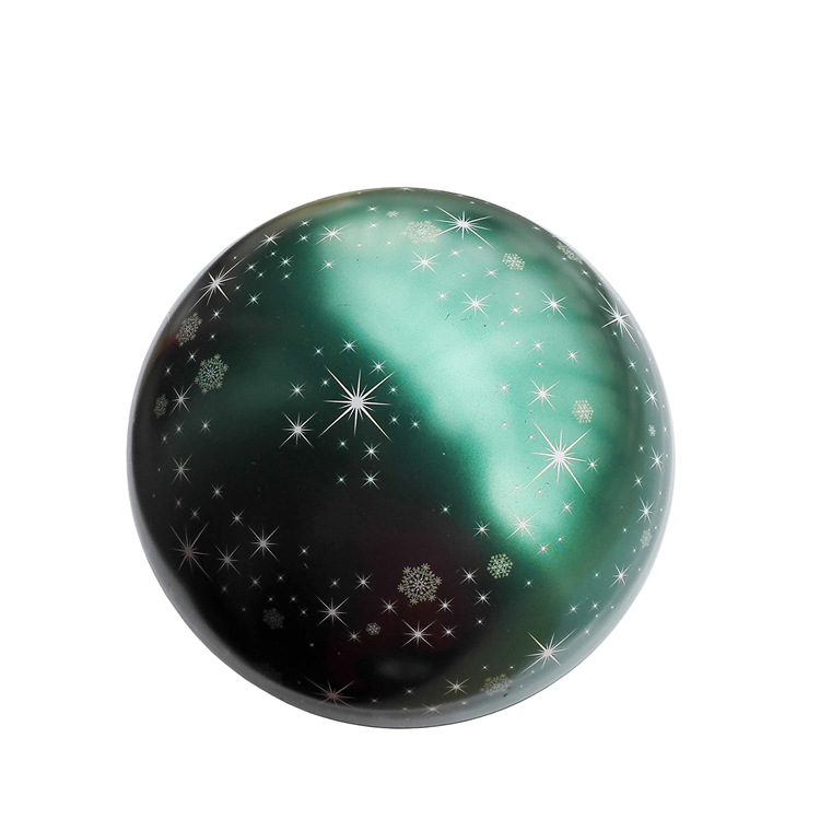 制罐厂家直销马口铁球形罐 圣诞球形铁罐 节日促销球形礼品罐