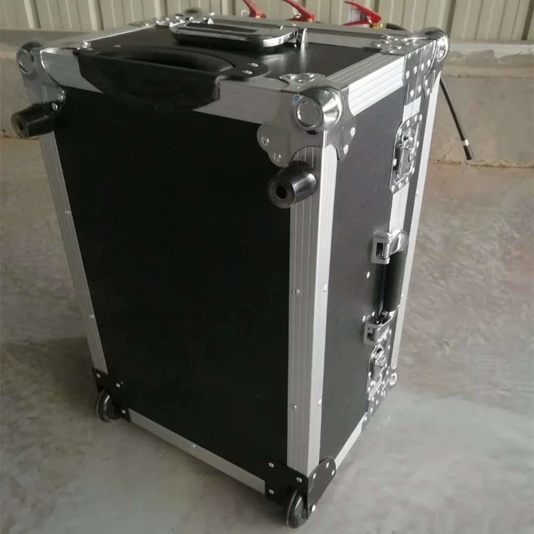 Черный кейс-тележка из алюминиевого сплава для фотооборудования 24inch – Прочный портативный ящик для хранения инструментов и оборудования