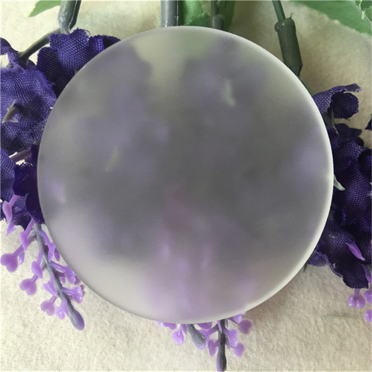 厂家长期供应投光灯饰玻璃 圆形磨砂钢化玻璃加工 3mm