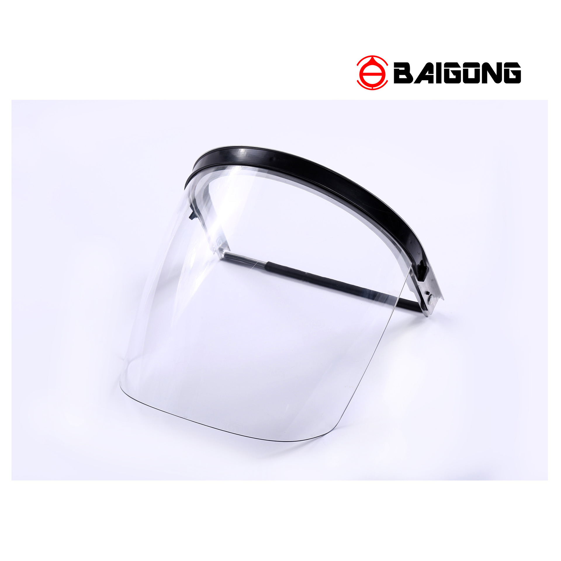 百工轻便型铝架PC面屏 防冲击面罩 电焊气焊面罩 帽用面罩批发