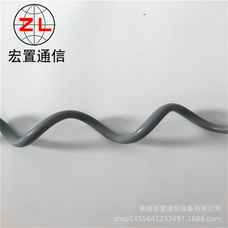 广东35KV线路橡胶阻尼器防振鞭 光缆螺旋减振器导线减振鞭